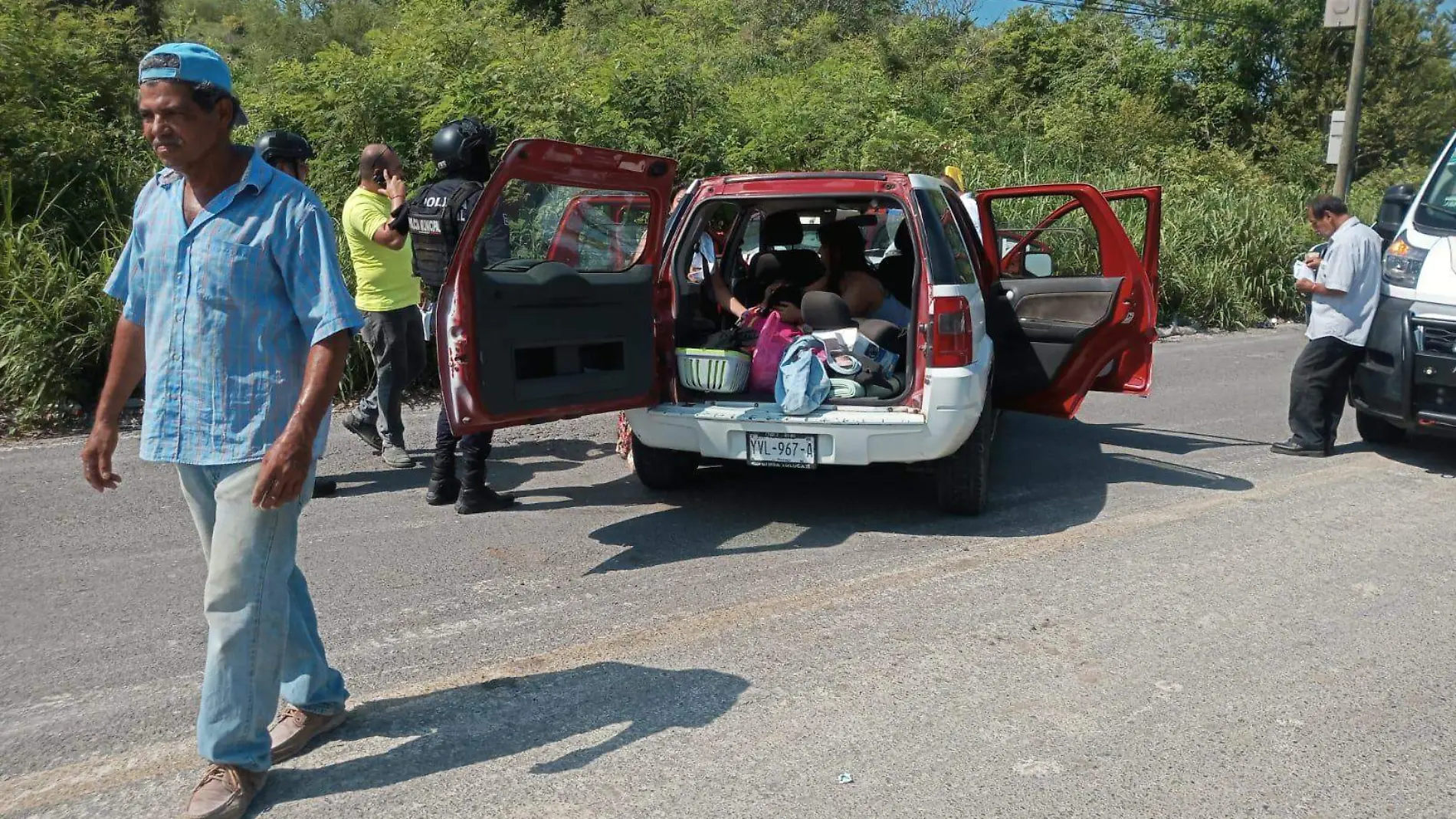 Accidente automovilístico en Tuxpan